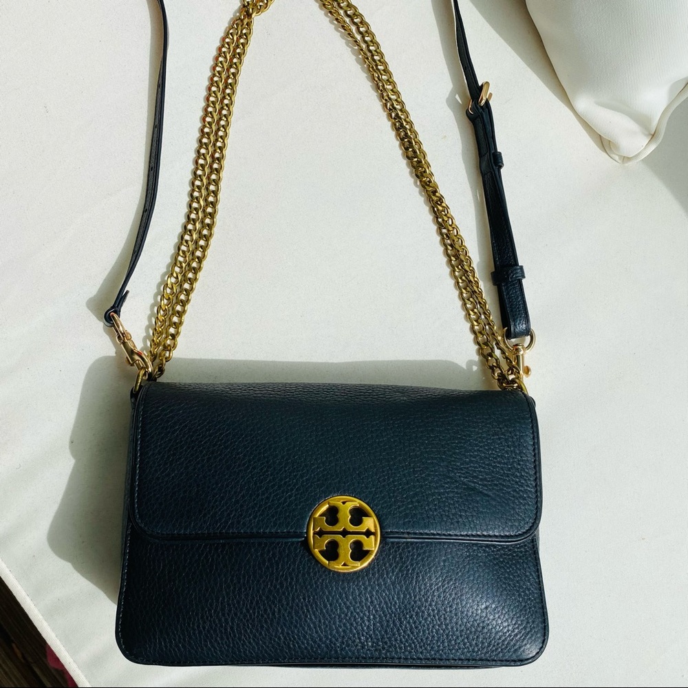 Tory Burch Black Chelsea Bag EUC - Picture 5 of 16